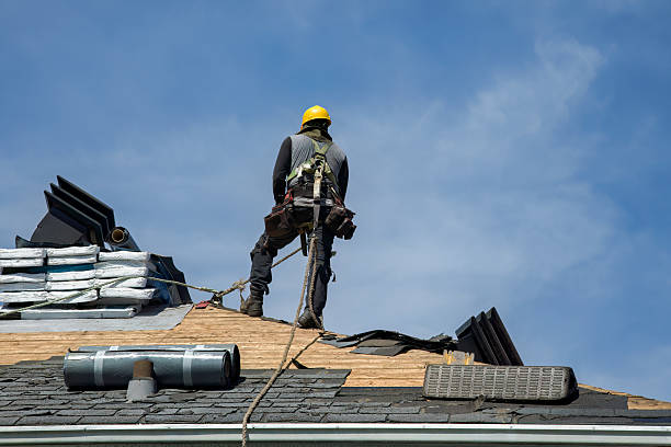 Professional Roofing technician working in Willis, VA